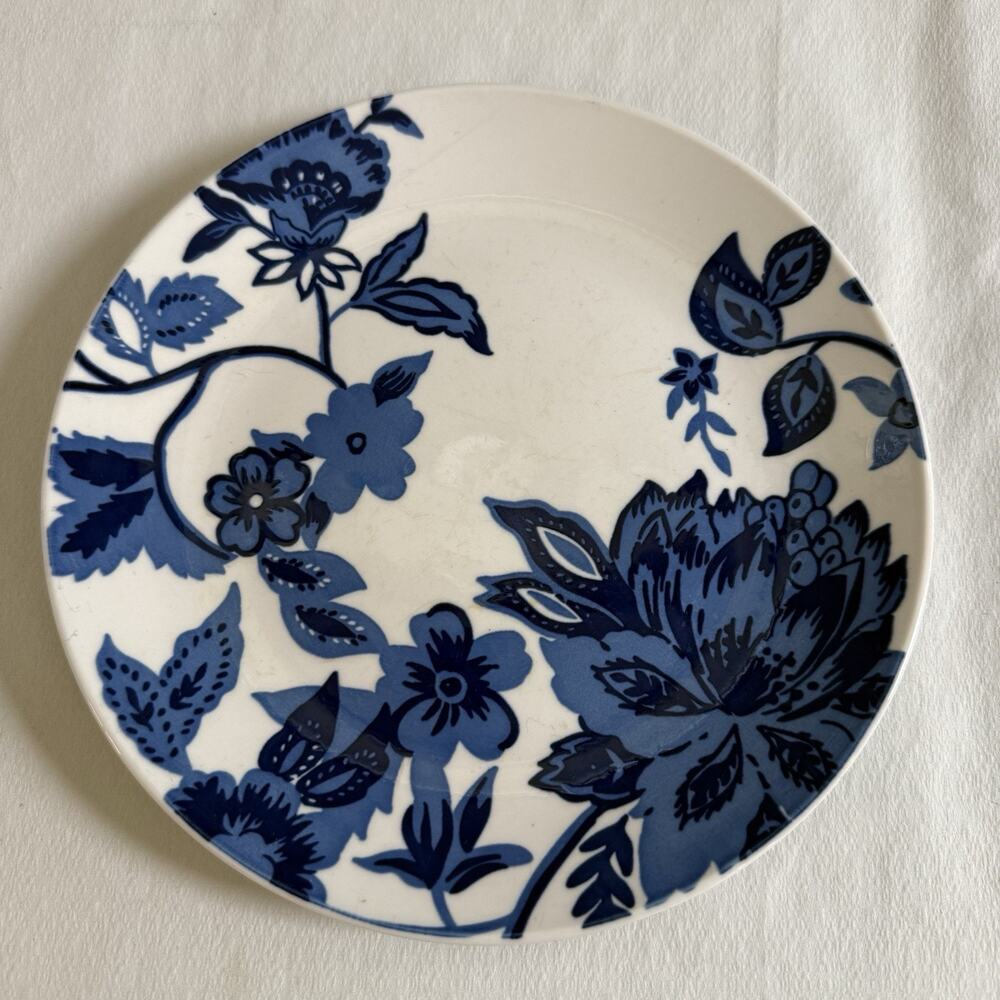 Royal Norfolk Blue White Floral Ceramic Salad Plate 7.5" No Chips (Single Plate)
